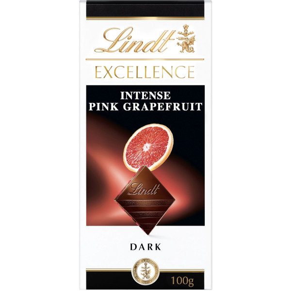Lindt Chokladkaka Excellence Dark Intense Pink Grapefruit