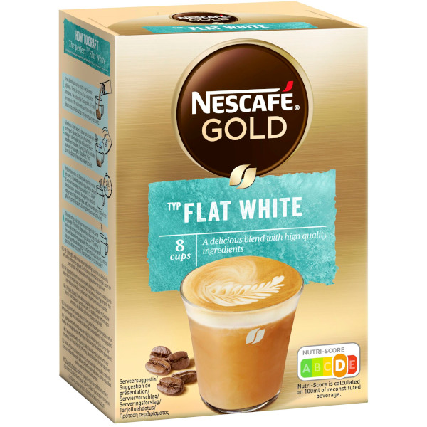 Nescafé Snabbkaffe Gold Flat White