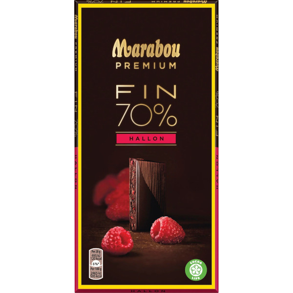 Marabou Chokladkaka Premium Fin 70% Hallon