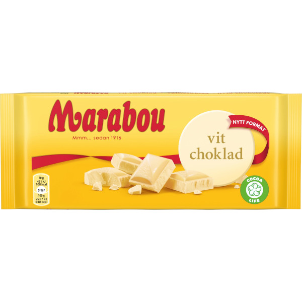 Marabou Chokladkaka Vit Choklad