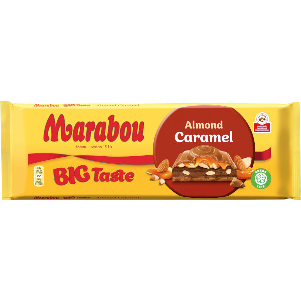 Marabou Chokladkaka Big Taste Almond Caramel