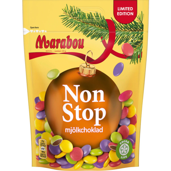 Marabou Non Stop Mjölkchoklad Christmas Edition