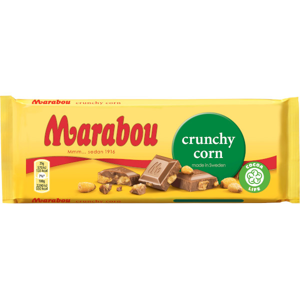 Marabou Chokladkaka Crunchy Corn