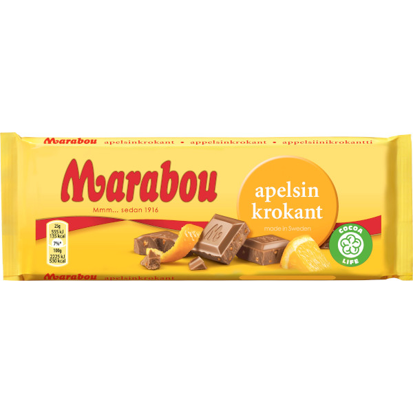Marabou Chokladkaka Apelsinkrokant