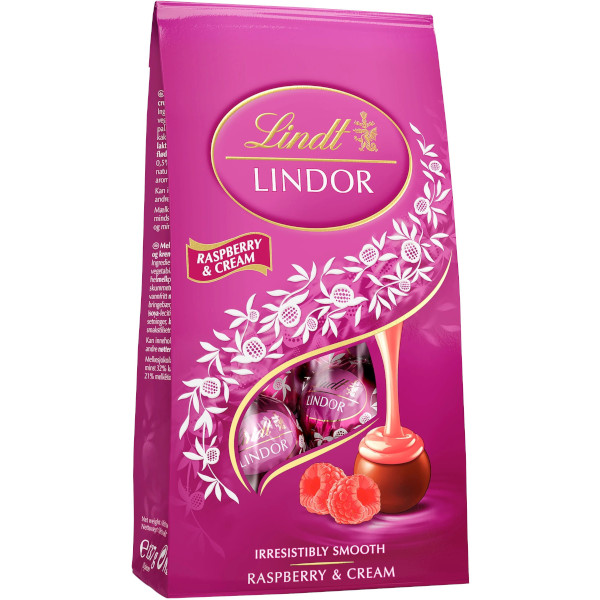 Lindt Chokladpraliner Lindor Raspberry & Cream