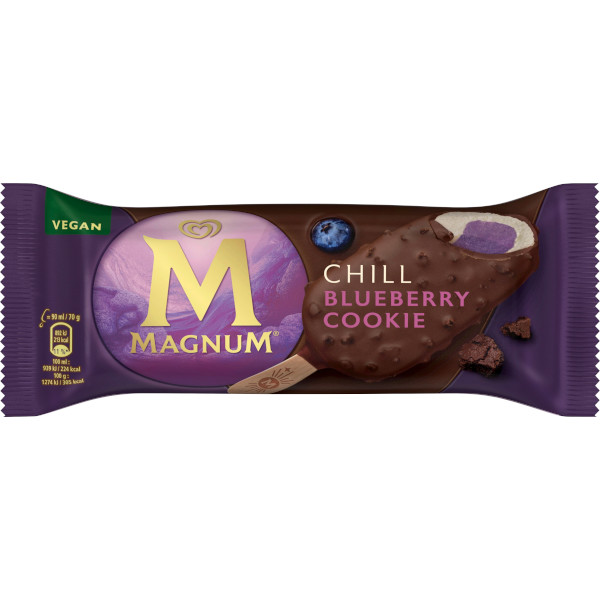 Magnum Glasspinne Chill Blueberry Cookie Vegan