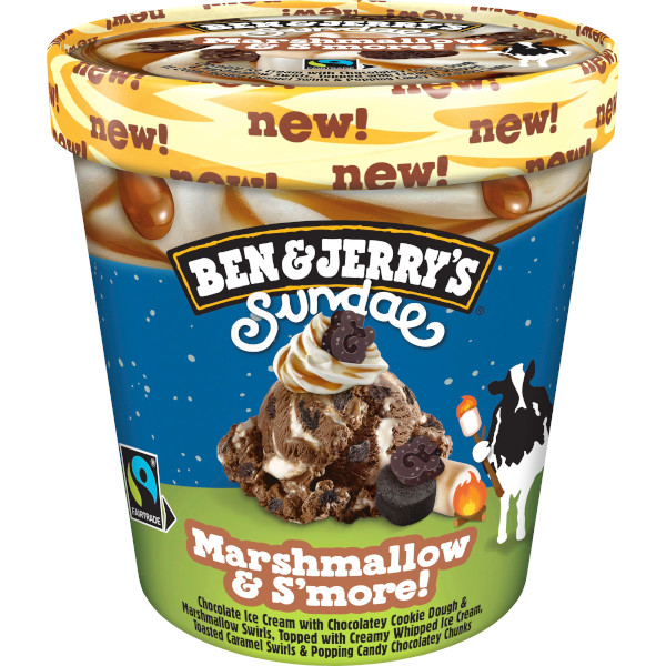 Ben & Jerry's Glass Sundae Marshmallow & S'more