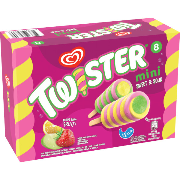 GB Glace Isglasspinne Twister Sweet & Sour Mini