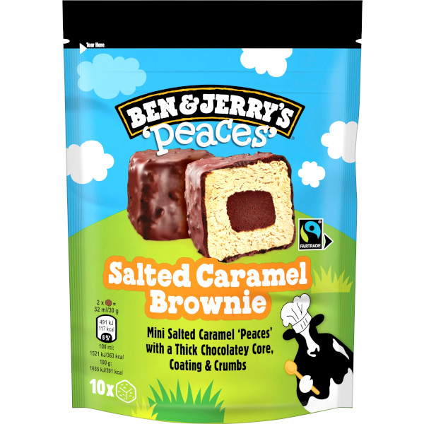 Ben & Jerry's Peaces Salted Caramel Brownie
