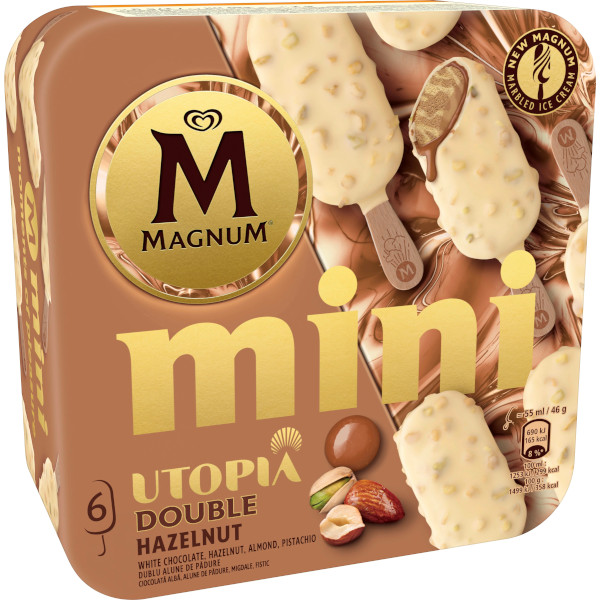 Magnum Glasspinne Utopia Double Hazelnut Mini