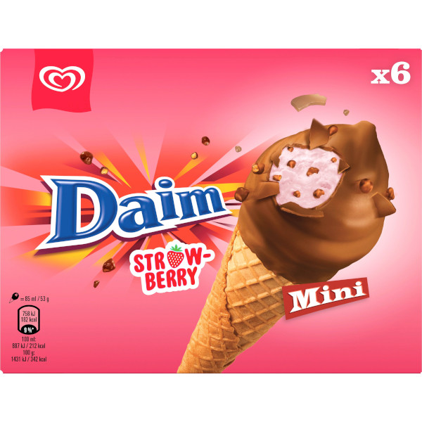GB Glace Glasstrut Daim Strawberry Mini