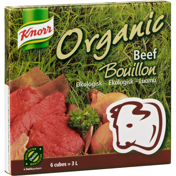 Knorr Buljongtärningar Organic Beef
