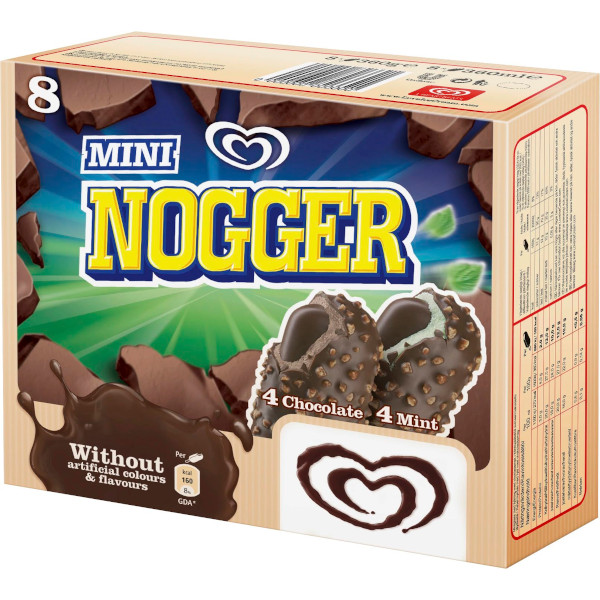 GB Glace Glasspinne Nogger Mini Chocolate/Mint