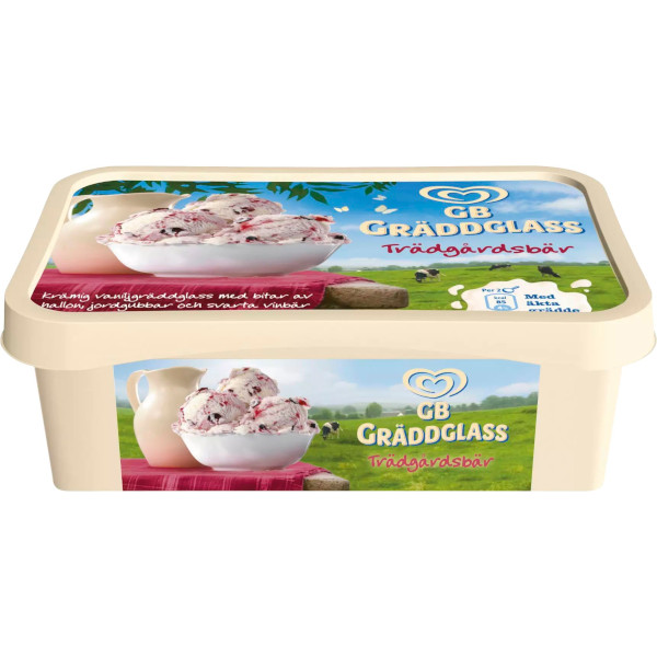 GB Glace Gräddglass Trädgårdsbär