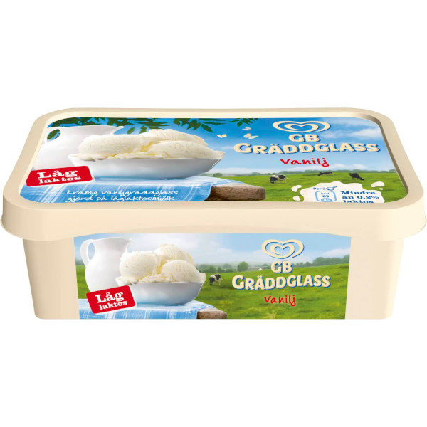 GB Glace Gräddglass Vanilj Låglaktos
