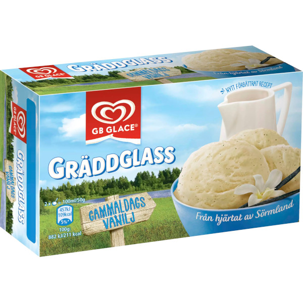 GB Glace Gräddglass Gammaldags Vanilj