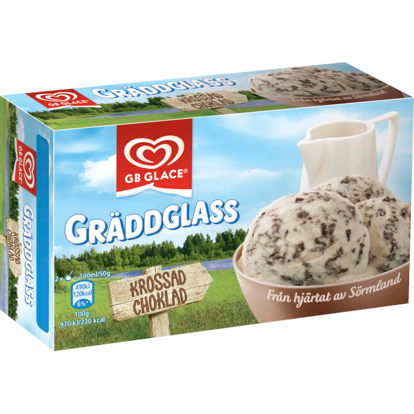 GB Glace Gräddglass Krossad Choklad