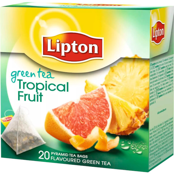Lipton Te Pyramidpåsar Green Tea Tropical Fruit